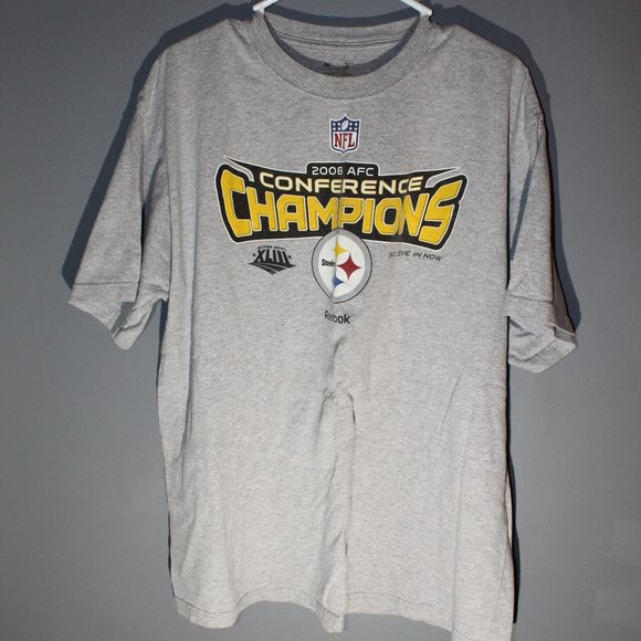 Pittsburg Steelers 04 Conference Champions SS TEE - Picture 1 of 4